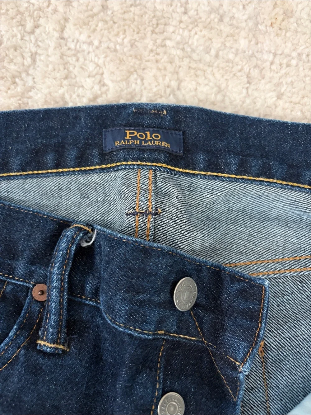 Men’s Polo by Ralph Lauren Deep Indigo Straight Jeans